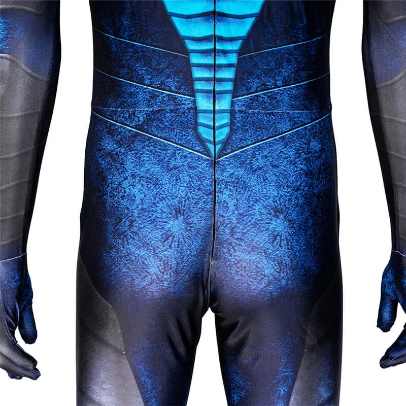 2023 Blue Beetle Costume First Look Cosplay Bodysuit For Men Halloween Outfits