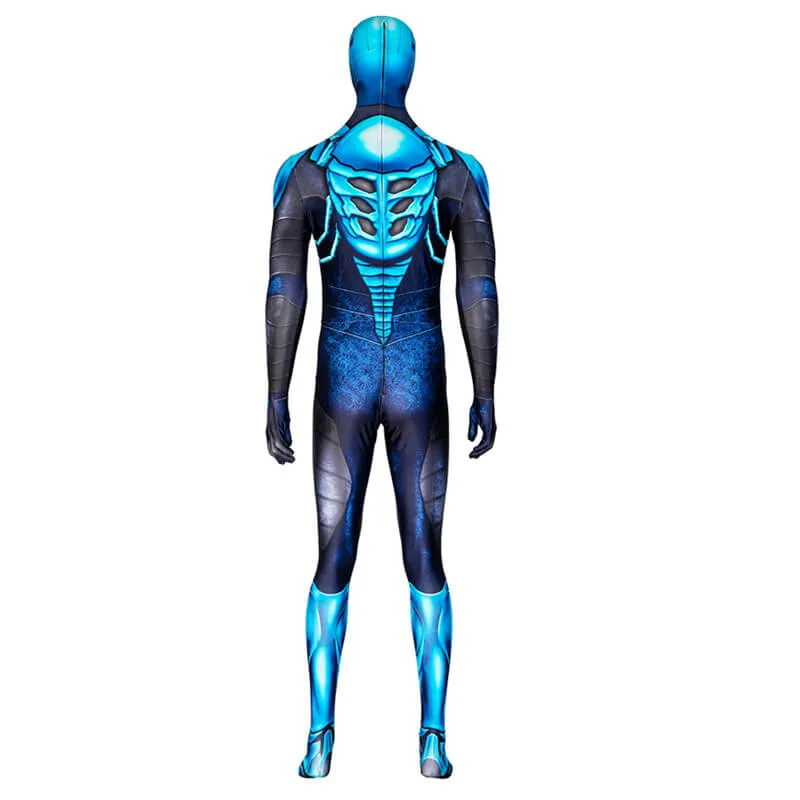 2023 Blue Beetle Costume First Look Cosplay Bodysuit For Men Halloween Outfits