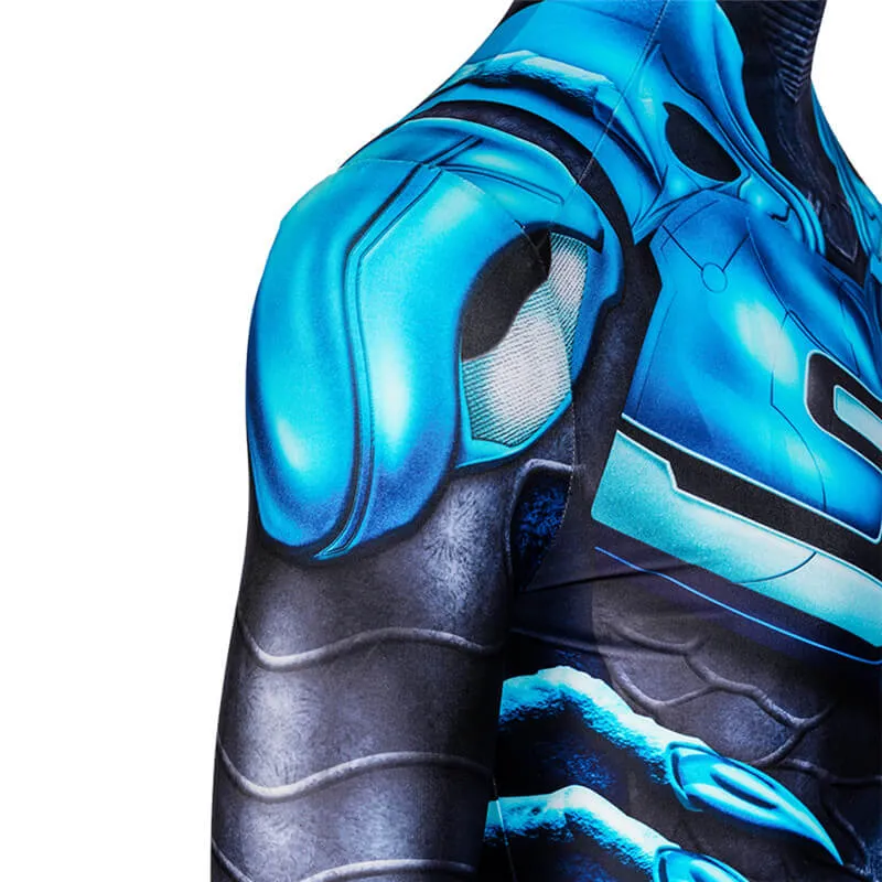 2023 Blue Beetle Costume First Look Cosplay Bodysuit For Men Halloween Outfits