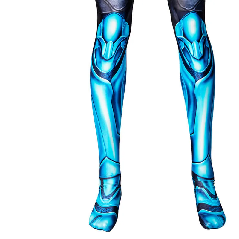 2023 Blue Beetle Costume First Look Cosplay Bodysuit For Men Halloween Outfits