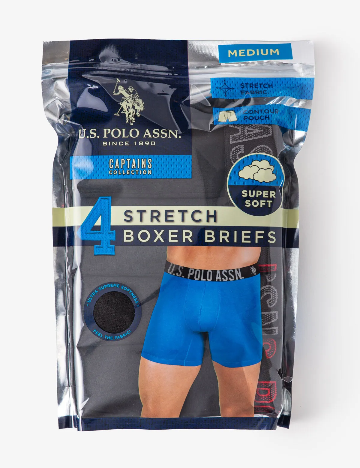 4 PACK ULTRA SOFT JERSEY BOXER BRIEFS