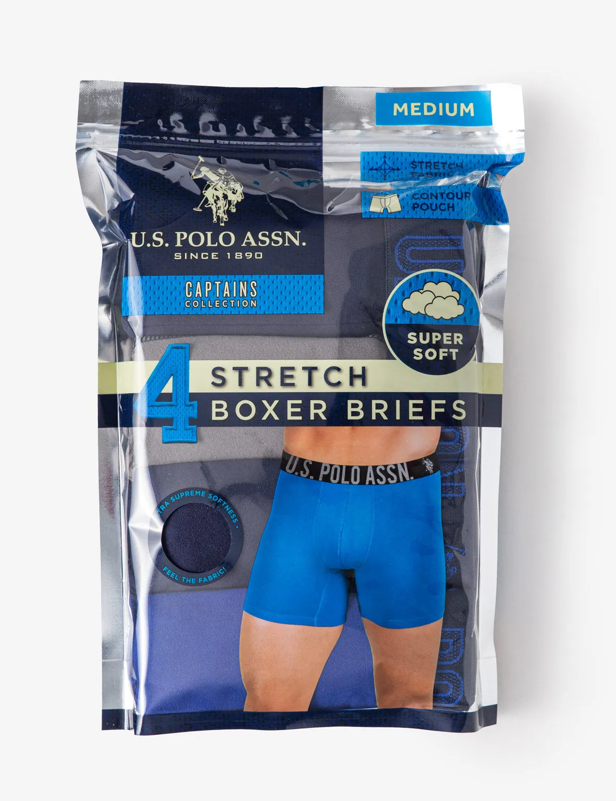4 PACK ULTRA SOFT JERSEY BOXER BRIEFS
