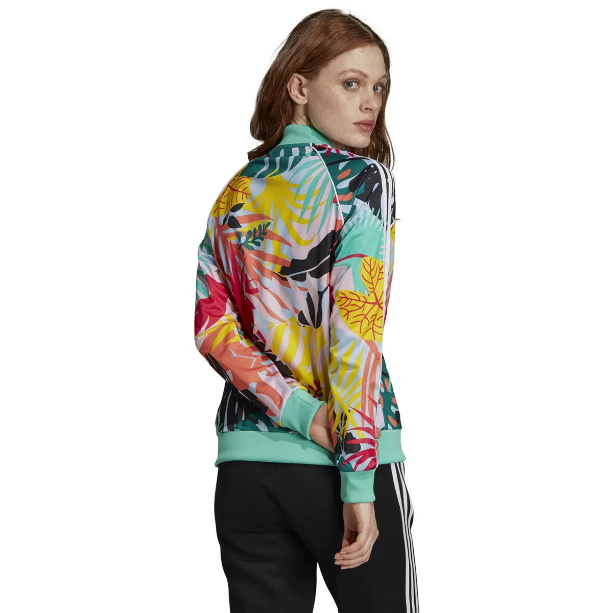 Adidas Tropicalage SST Graphic Womens Track Jacket Multicolor