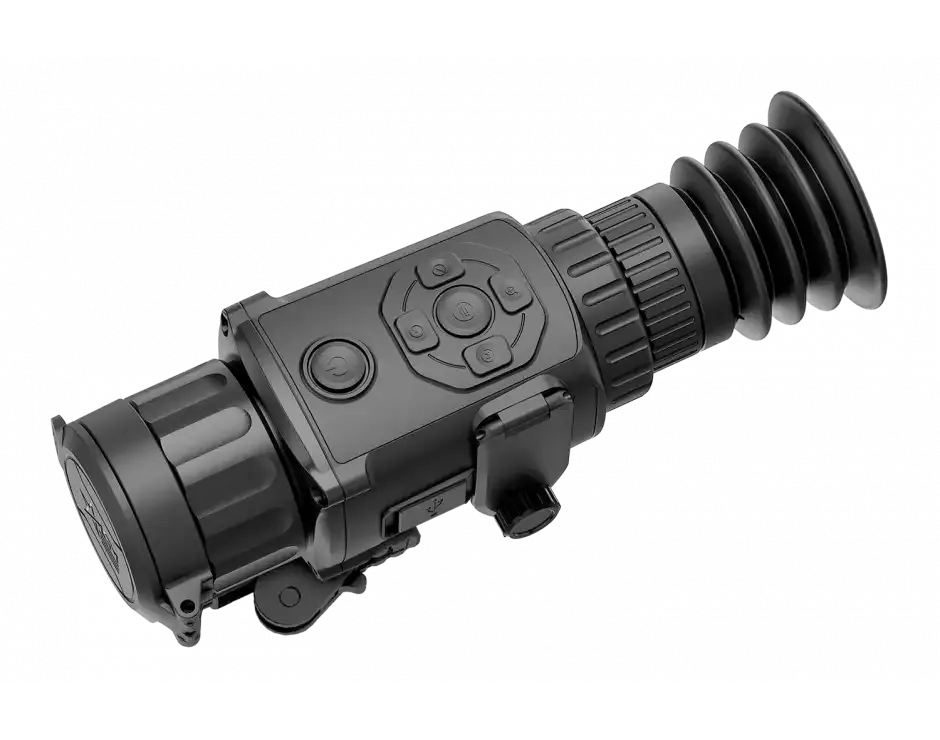 AGM Global Vision  Rattler TS19-256 Thermal Hand Held/Mountable Scope Black 2.5-20x 19mm Multi Reticle 256x192 Resolution Zoom Digital 1x/2x/4x/8x/PIP