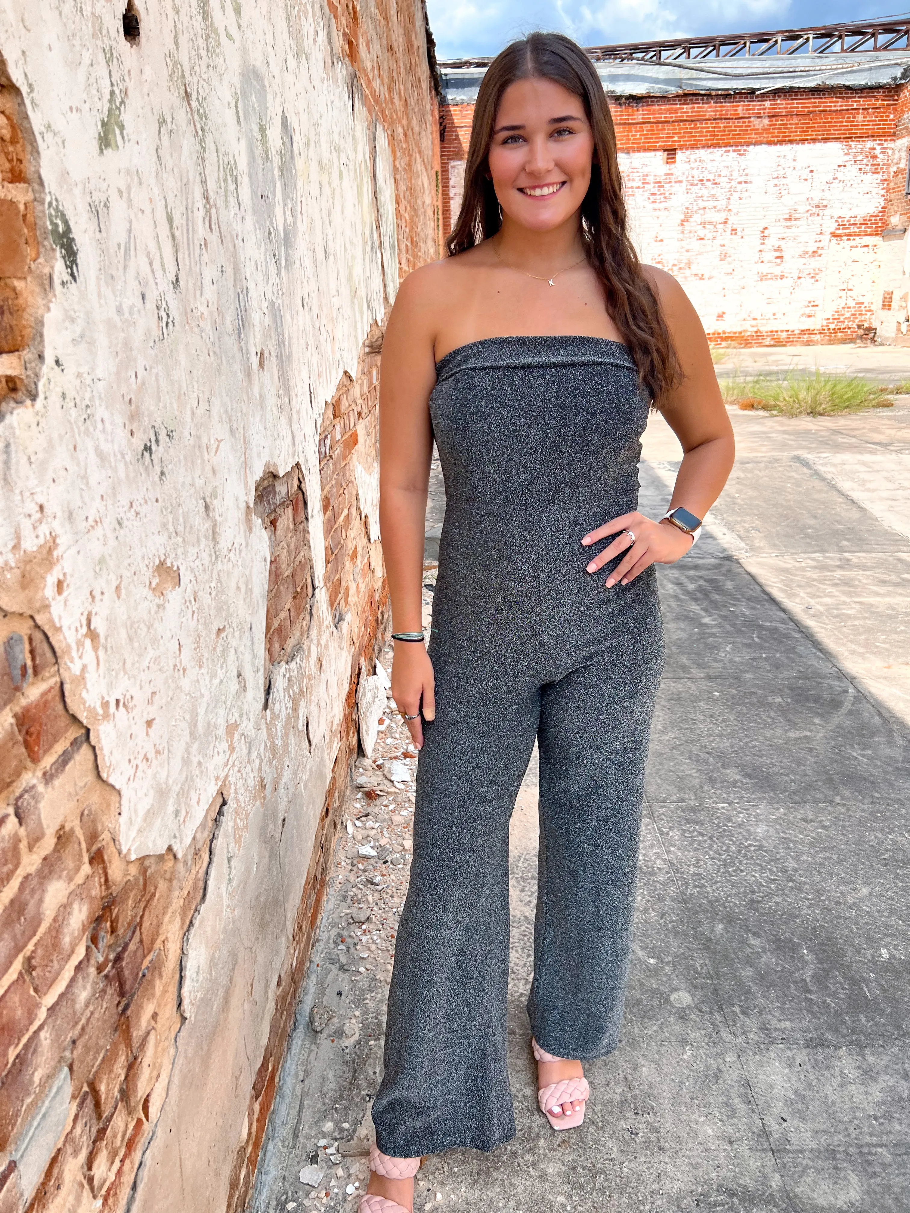 Amelia Bodycon Strapless Jumpsuit