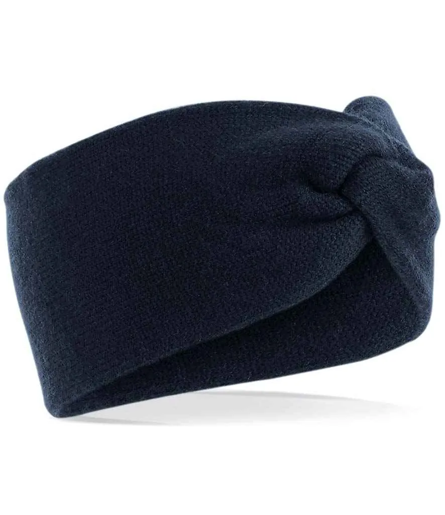 Beechfield Twist Knit Headband | French Navy