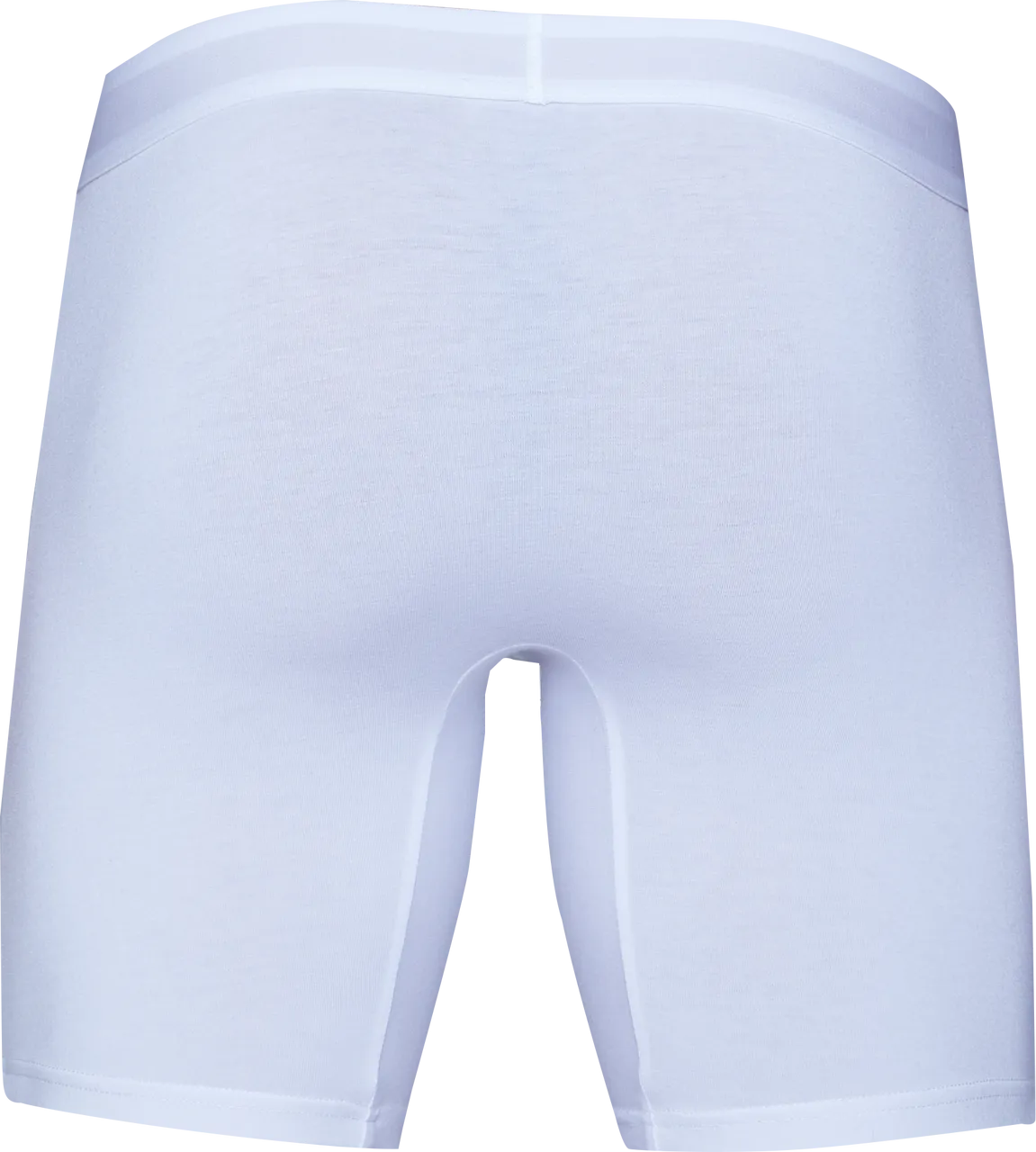 Biker Brief (No Fly) in White by Wood Underwear