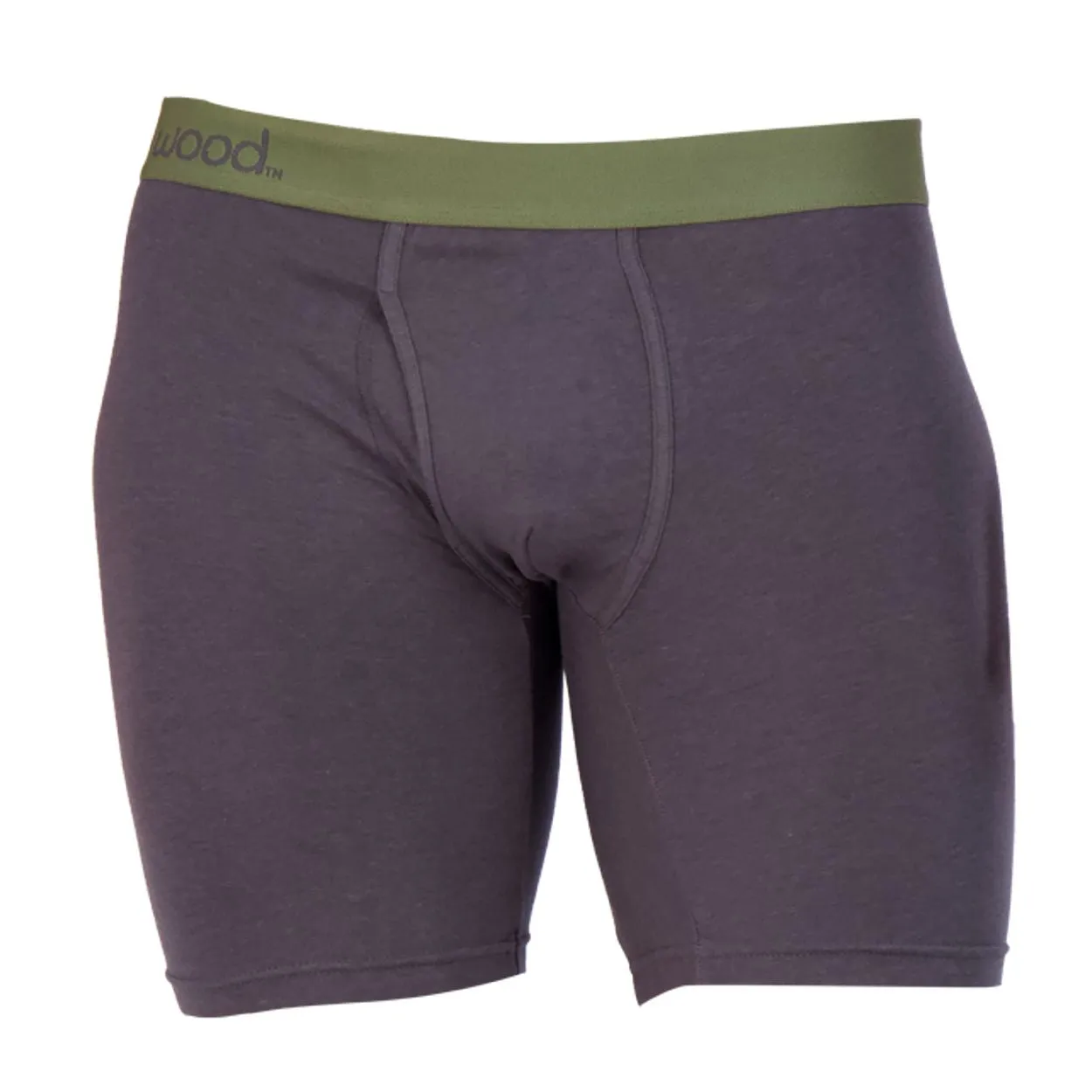 Biker Brief w/ Fly in Iron by Wood Underwear