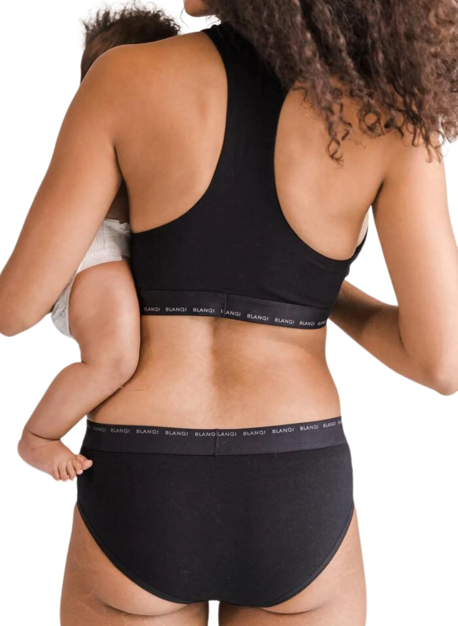 BLANQI Soft Essentials Postpartum Panty - Black
