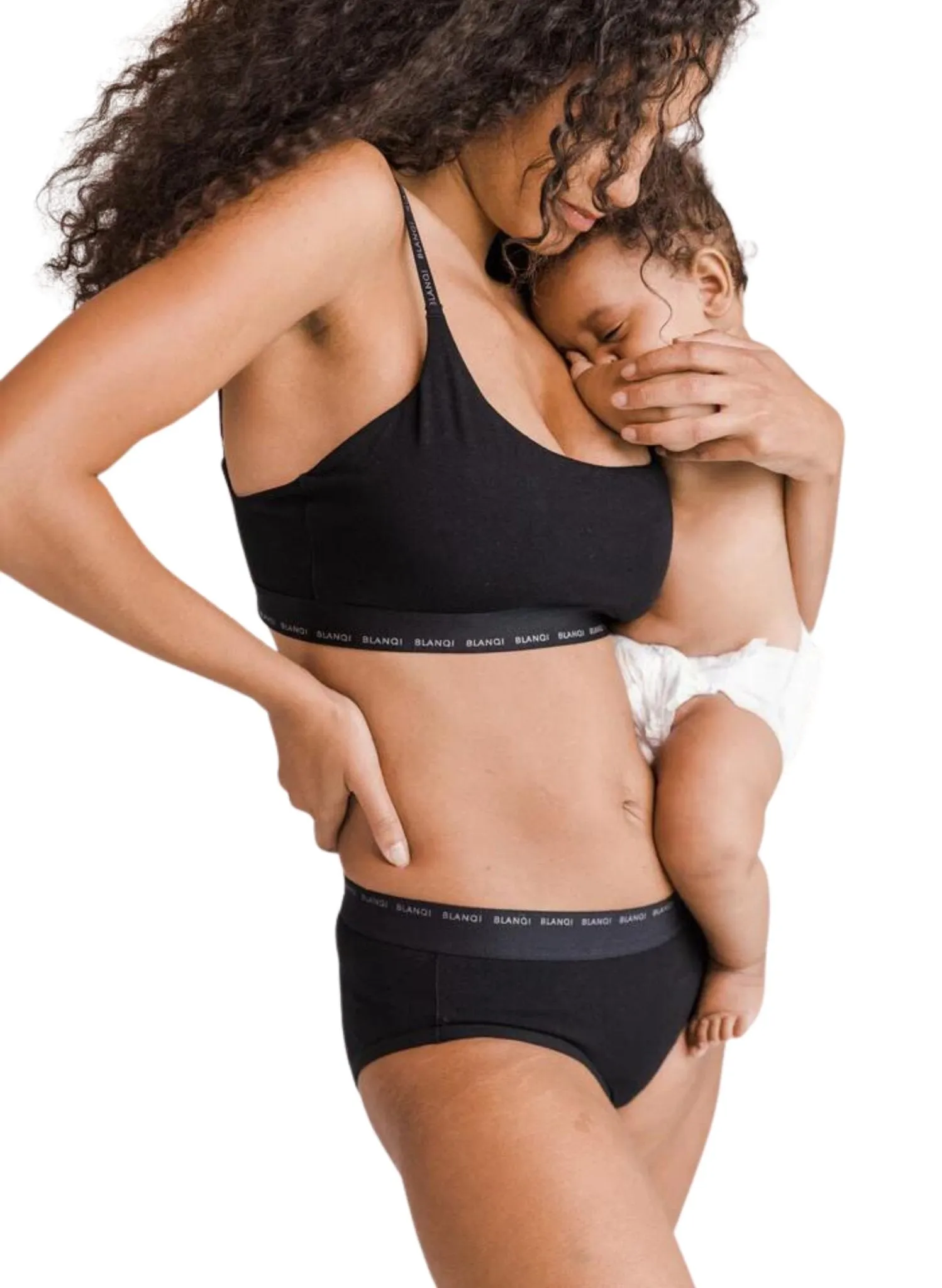 BLANQI Soft Essentials Postpartum Panty - Black