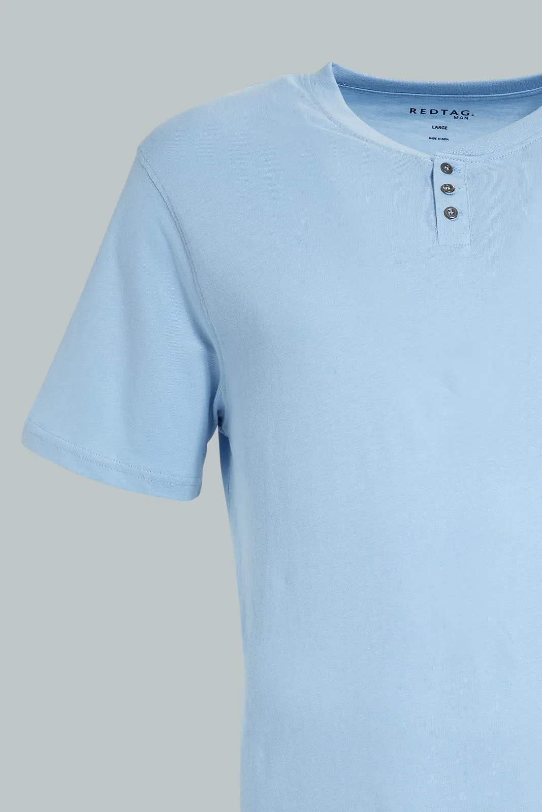 Blue Henley T-Shirt