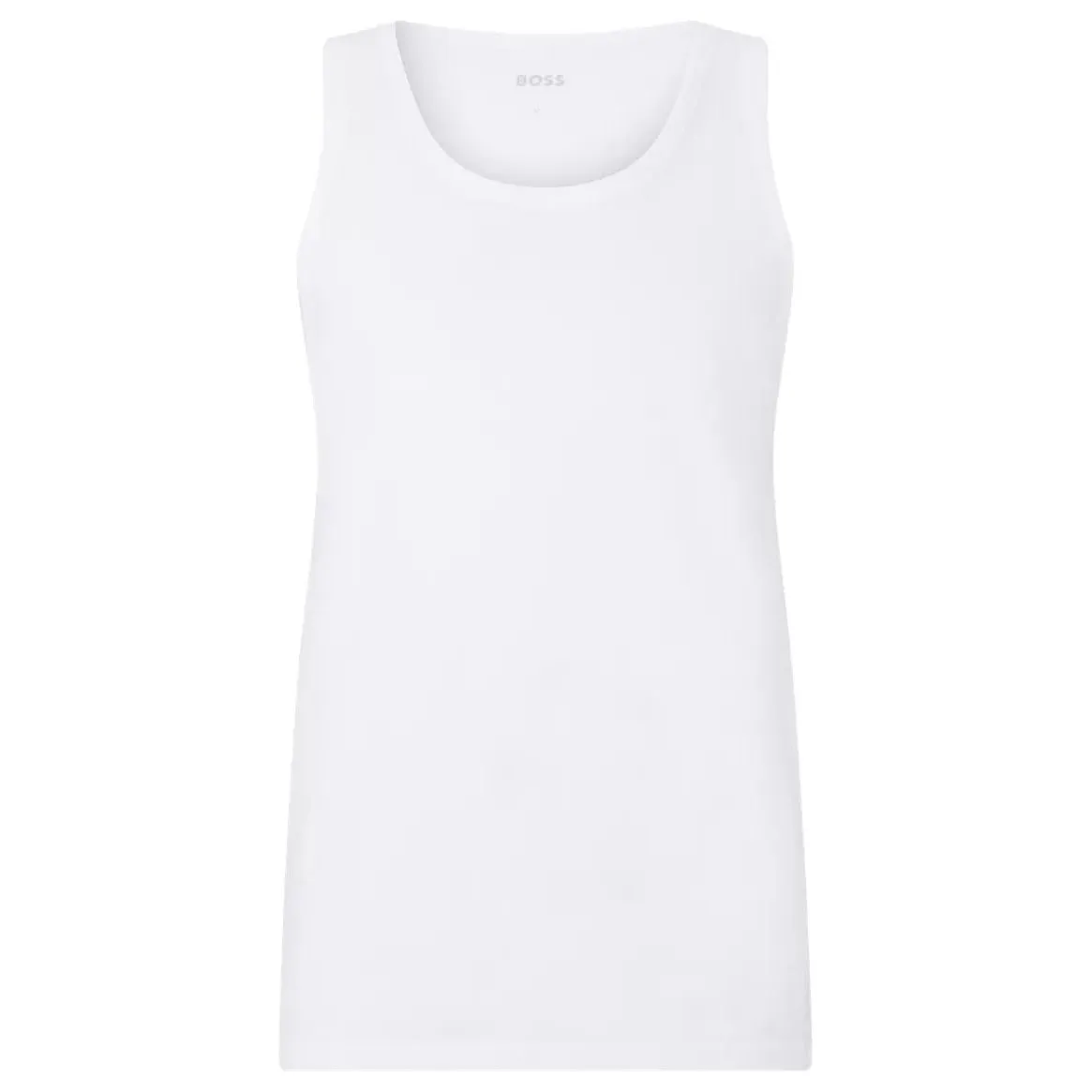 BOSS THREE-PACK OF COTTON UNDERWEAR VESTS WITH EMBROIDERED LOGOS