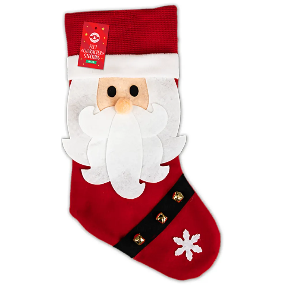 Christmas Felt Stocking, 46cm x 25cm (Design Options)