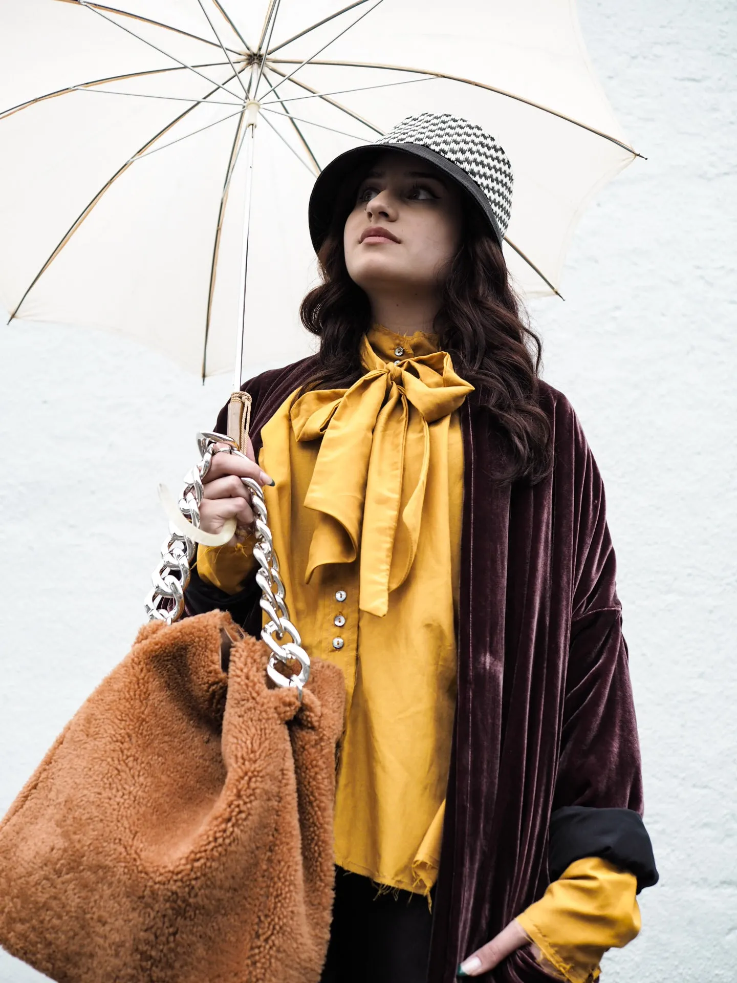 Cocoon coat (silk Velvet)- Ultra violet