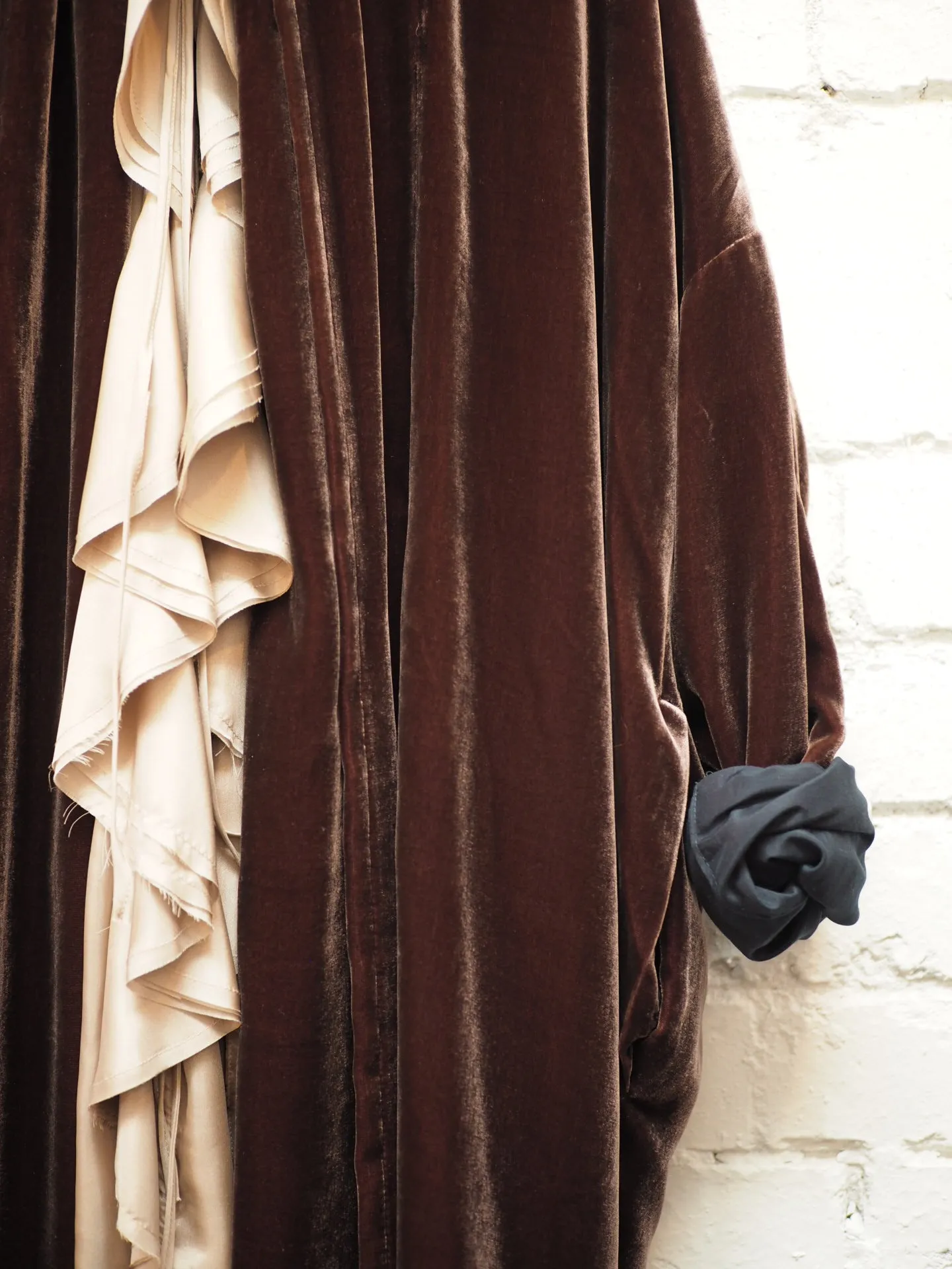 Cocoon coat (silk Velvet)- Ultra violet