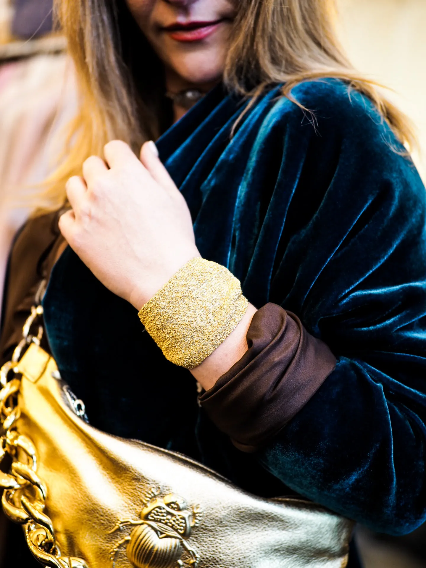 Cocoon coat (silk Velvet)- Ultra violet