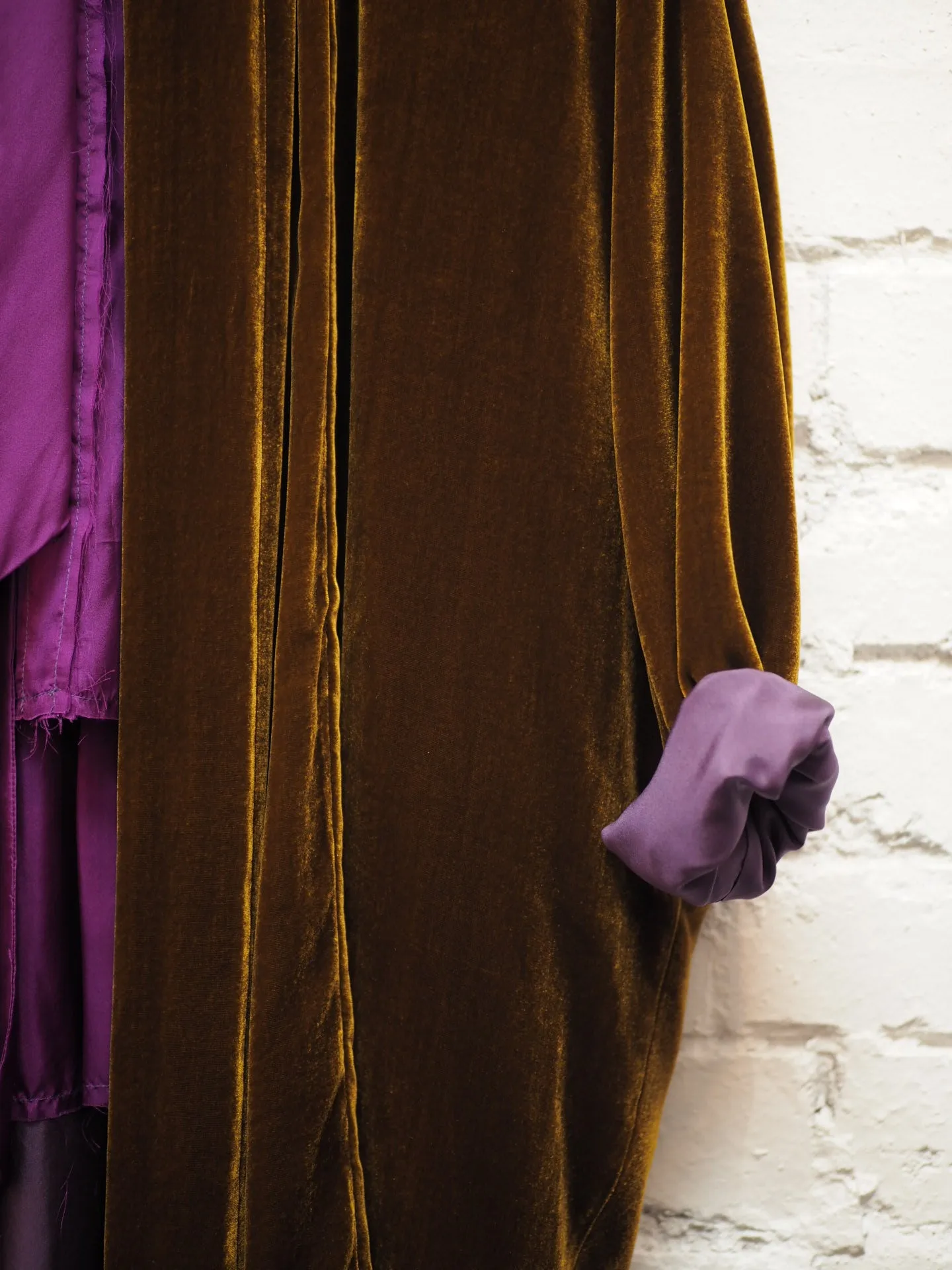 Cocoon coat (silk Velvet)- Ultra violet