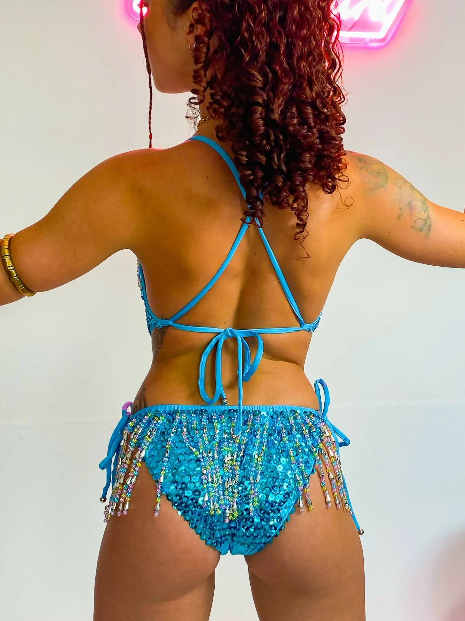 Cotton Candy Sequin Bodysuit