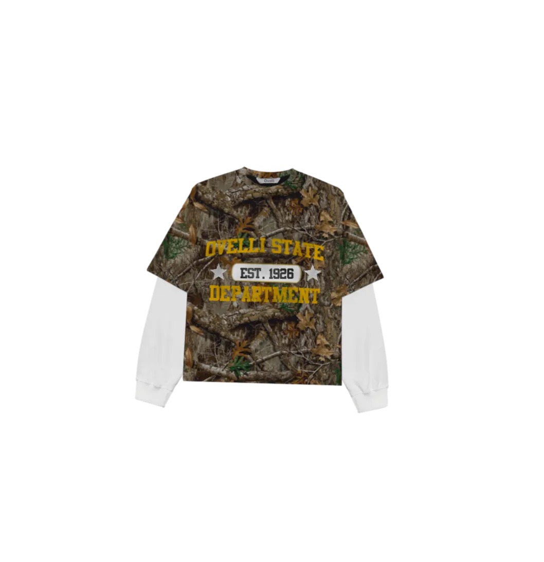 Cropped Camo 2 Piece Graphic Tee