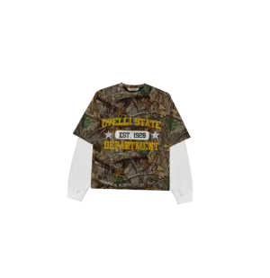 Cropped Camo 2 Piece Graphic Tee