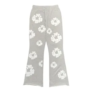 Denim Tears x Readymade The Cotton Wreath Flare Sweatpants Grey Pre-Owned