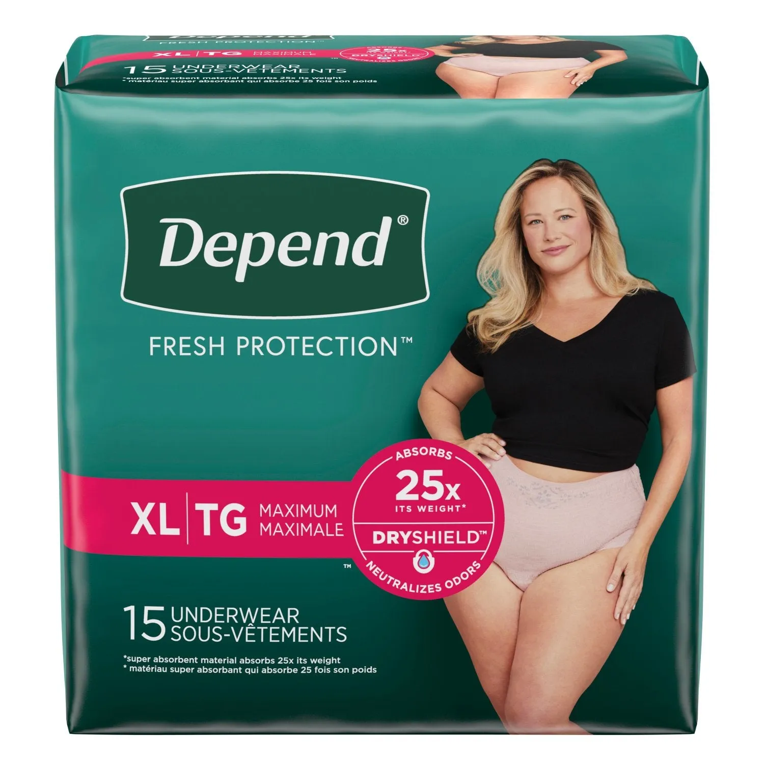 Depend Fresh Protection Adult Incontinence Underwear for Women