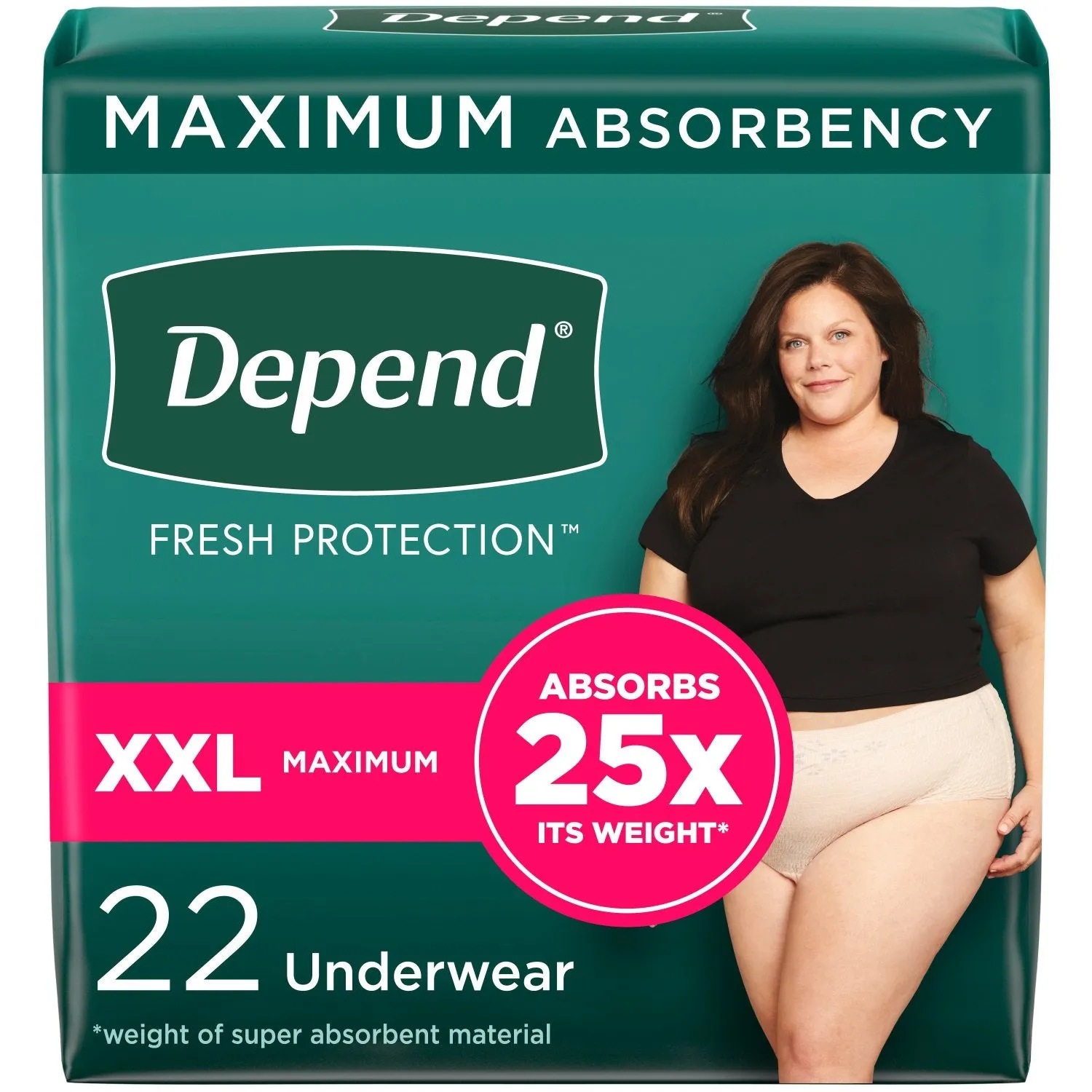 Depend Fresh Protection Adult Incontinence Underwear for Women