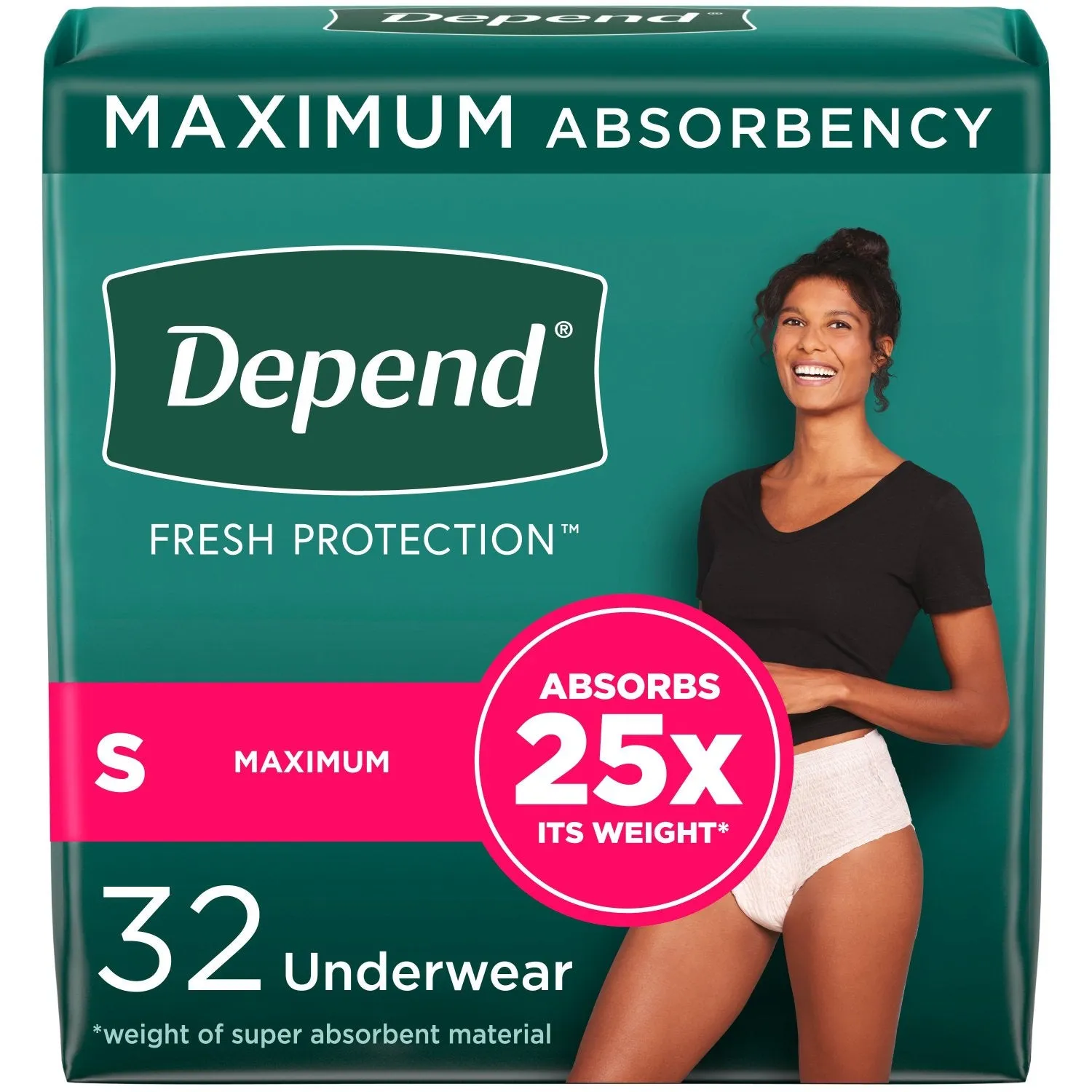 Depend Fresh Protection Adult Incontinence Underwear for Women