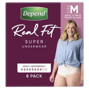 Depend® Real Fit Underwear Women Super (Packet 8)