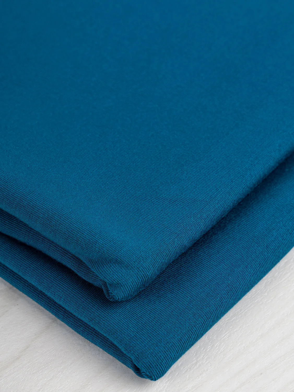 Drapey Tencel Modal Stretch Jersey Knit - Lyons Blue