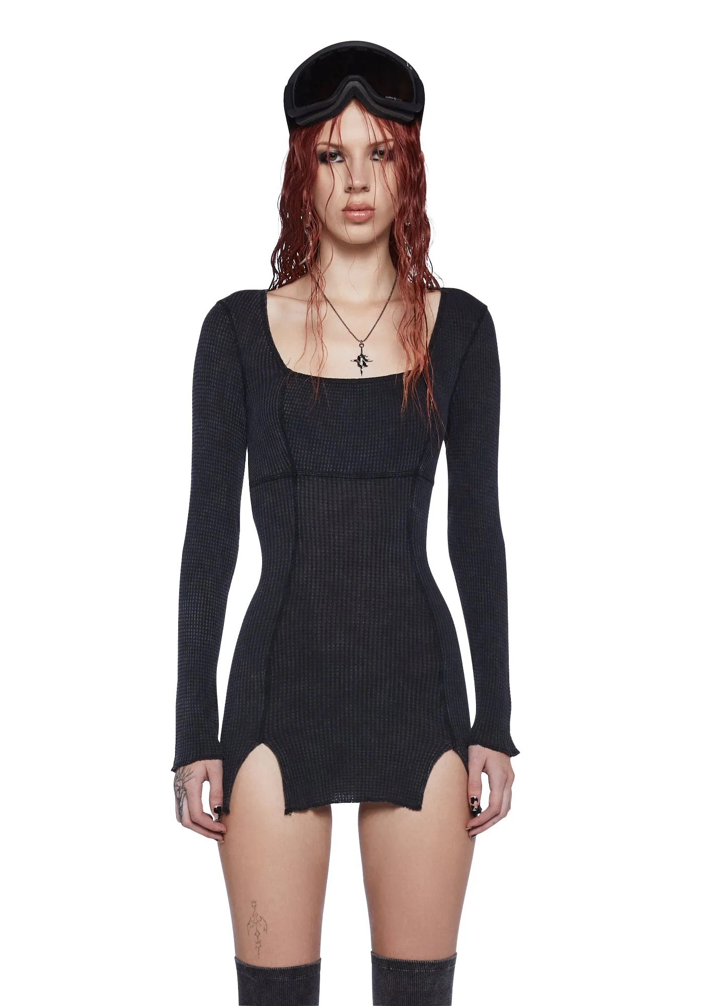 Fader Thermal Long Sleeve Dress