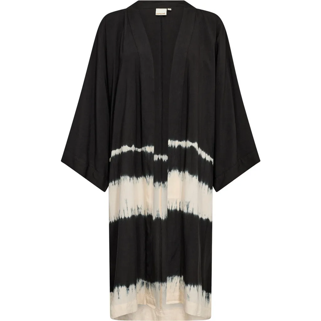 Felina kimono / 100282 - Black White Tie Dye