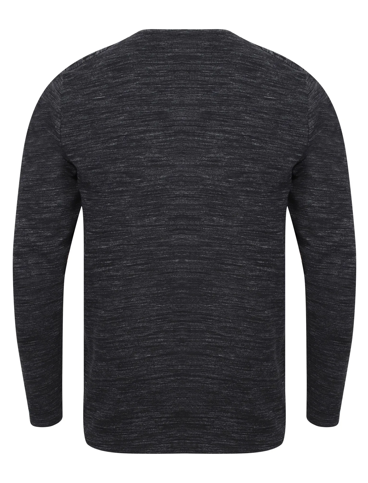 Felter Space Dye Mock Insert Long Sleeve Top In Black - Dissident