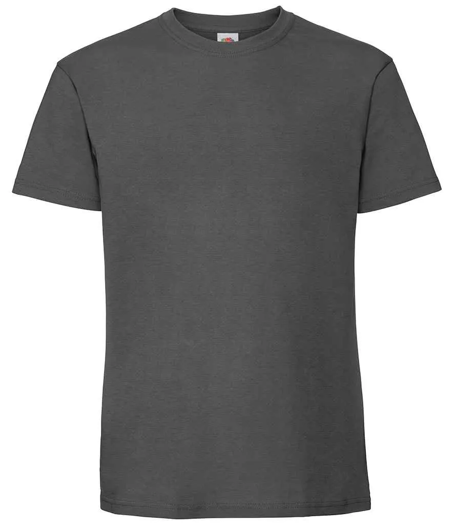 Fruit of the Loom Iconic 195 T-Shirt | Light Graphite