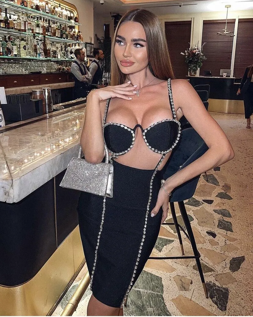 High -Quality Black Bodycon Dress