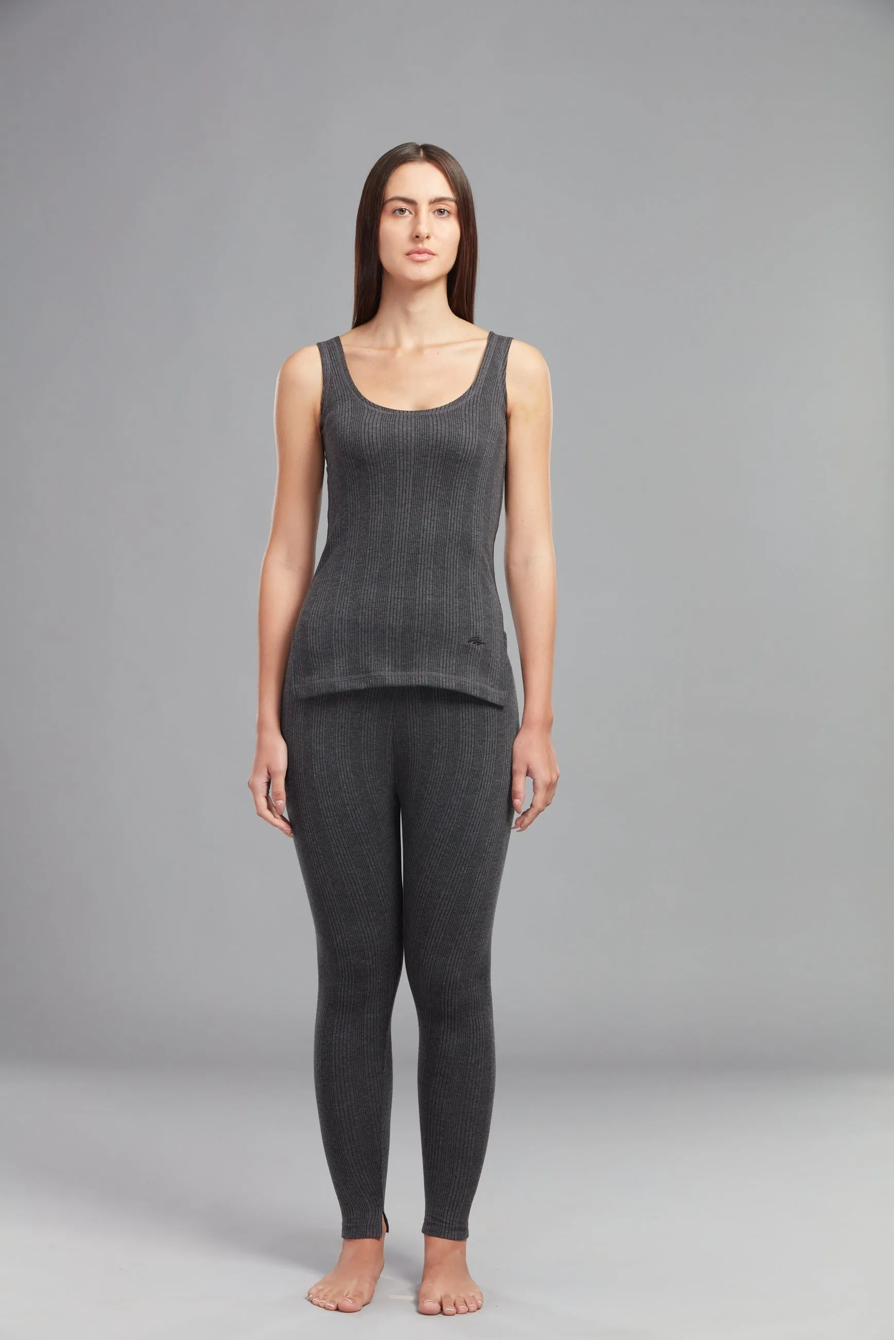 HINT WOMEN'S THERMAL FLARE BIG SLIP CHARCOAL