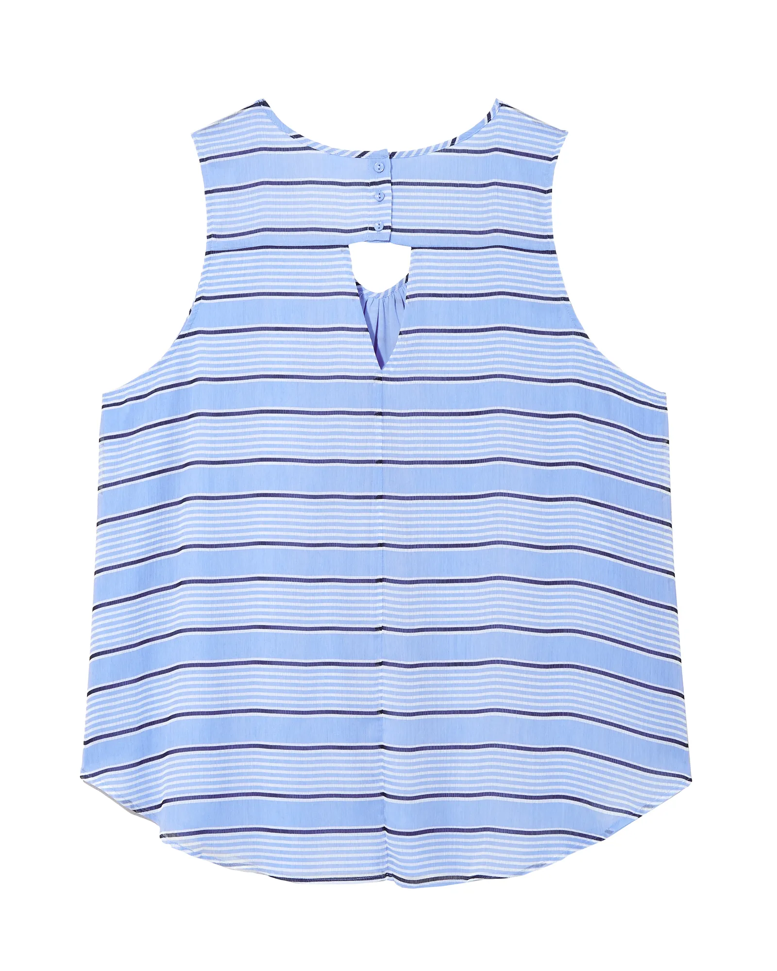 Kennedy Sleeveless Blouse | Light Blue / Black