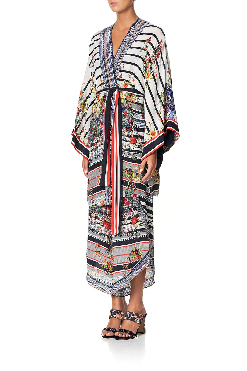 KIMONO WITH TIE BELT JOIE DE VIVRE