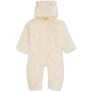 Konges Slojd New Born Onesie with Hood in Mille Marine, Off White