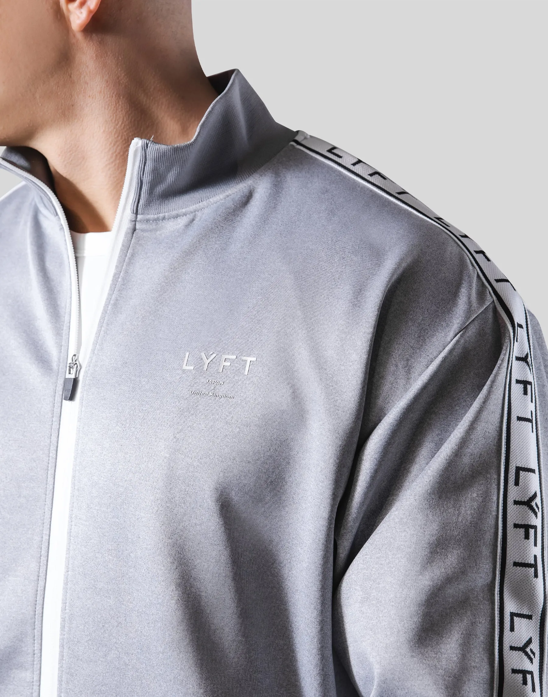 LÝFT Logo Line Track Jacket - Grey