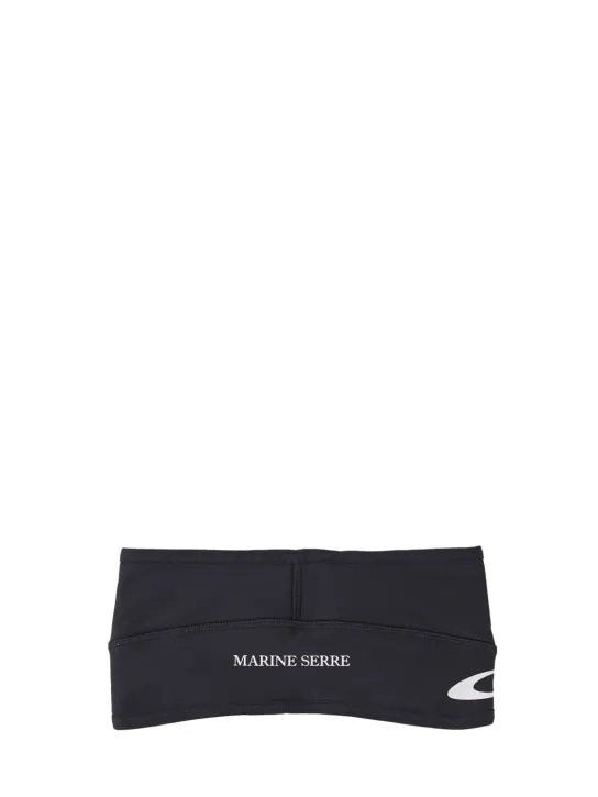 Marine Serre   Logo print thermal nylon headband 