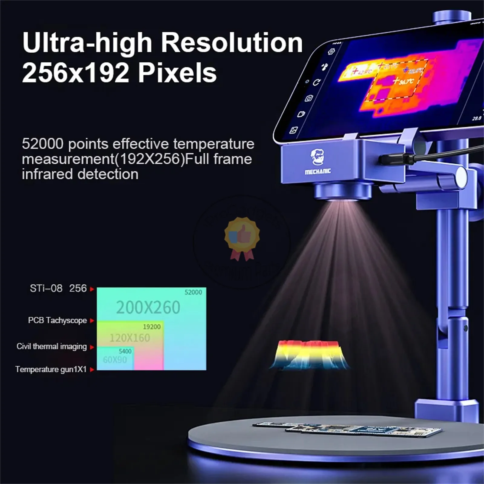 Mechanic STI-08 3D Infrared Thermal Camera Motherboard PCB Quick Diagnosis Instrument Thermal Imaging Analyzer Camera Tools