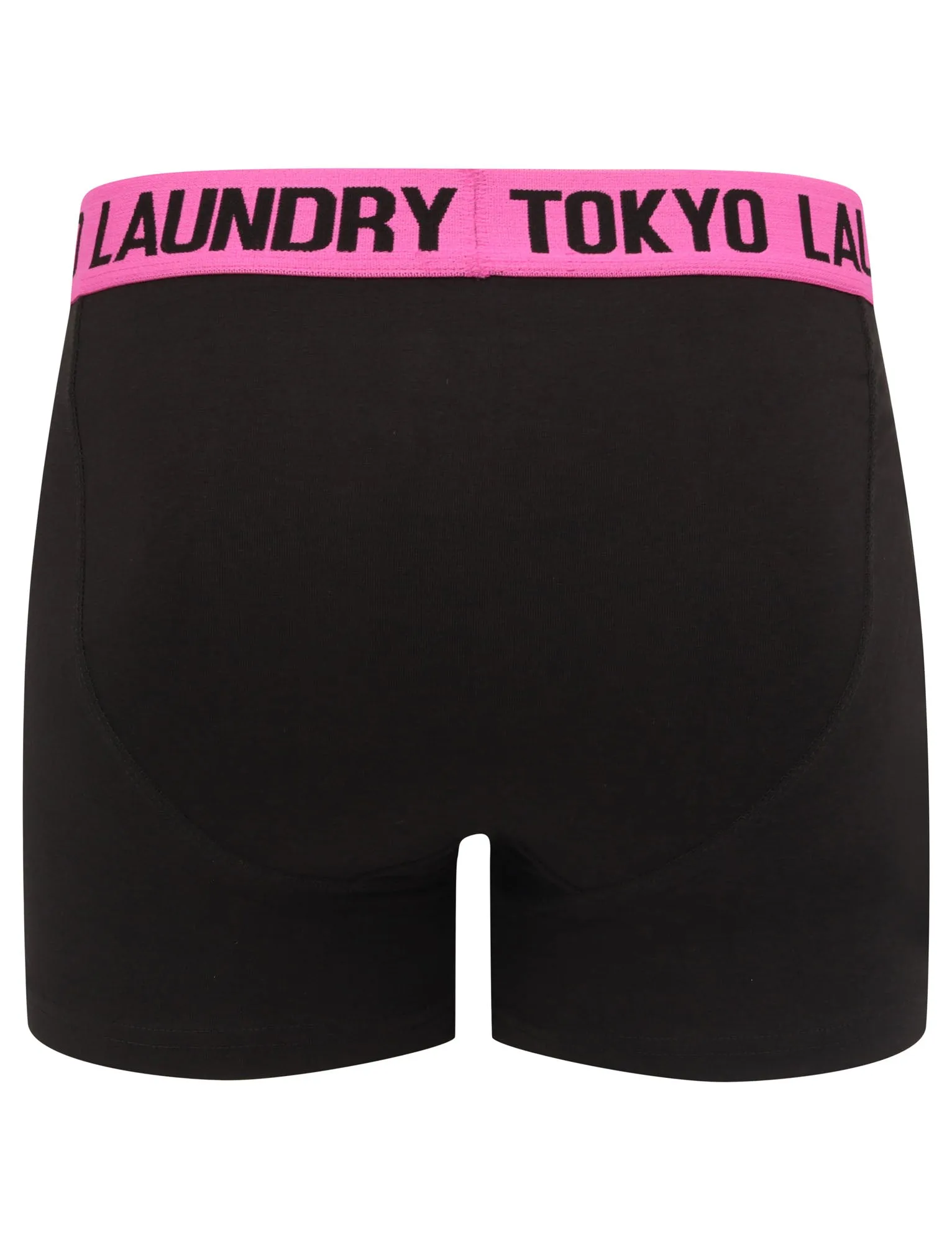Nelson 2 (2 Pack) Boxer Shorts Set in Blue Atoll / Raspberry Rose - Tokyo Laundry