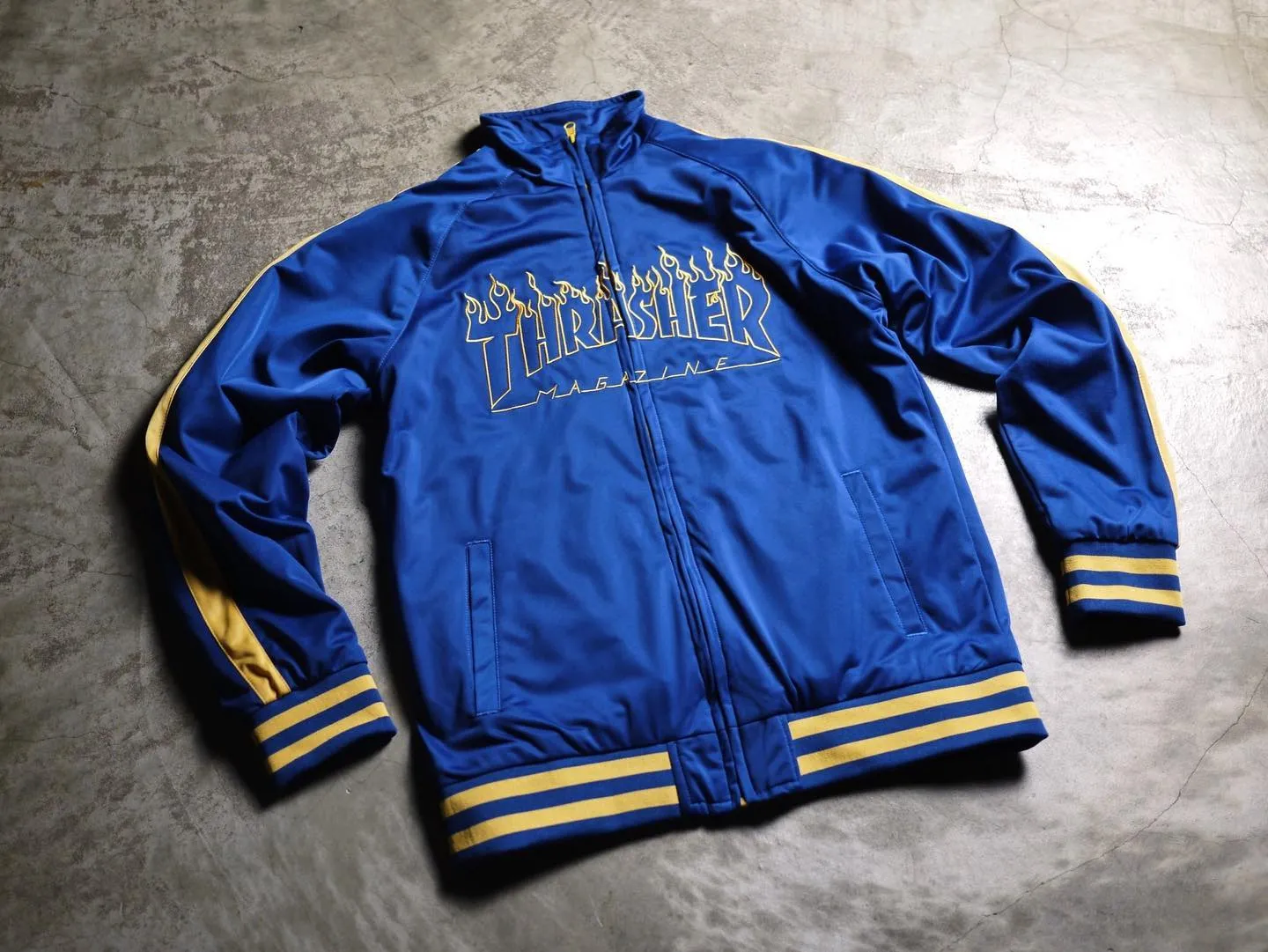 Outline Flame Track Jacket (Navy)