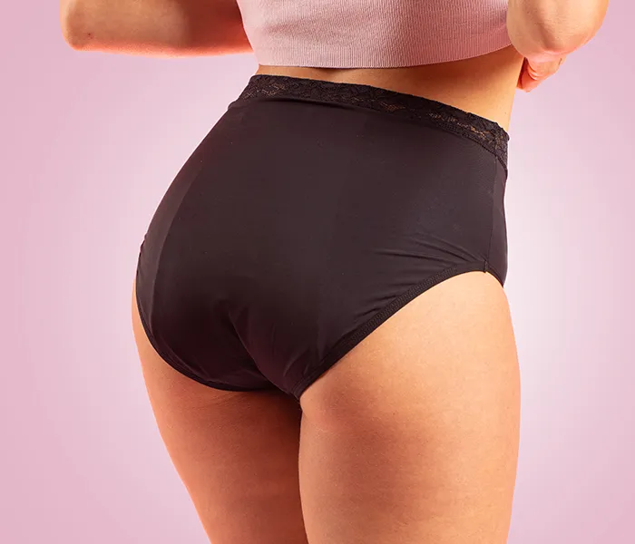 Pelvi - Leakproof Underwear - Full Brief - Black (M)