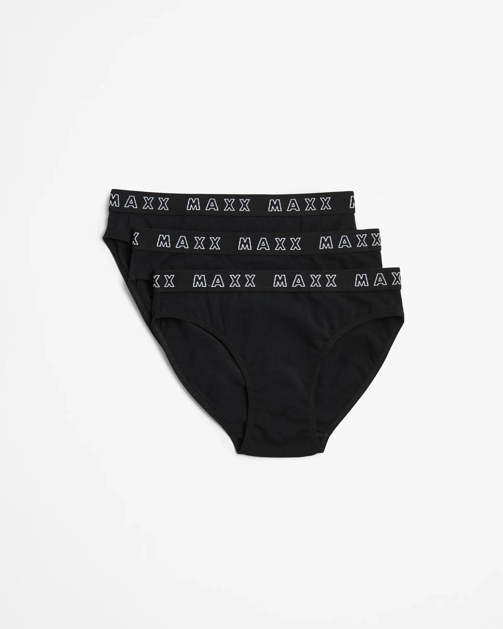 popular  Girls Briefs 3 Pack - Maxx - Black