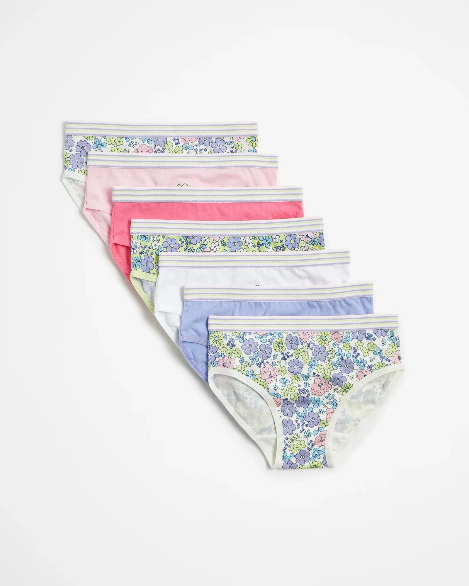 popular  Girls Underwear Briefs 7 Pack - Maxx - Floral Ladybug