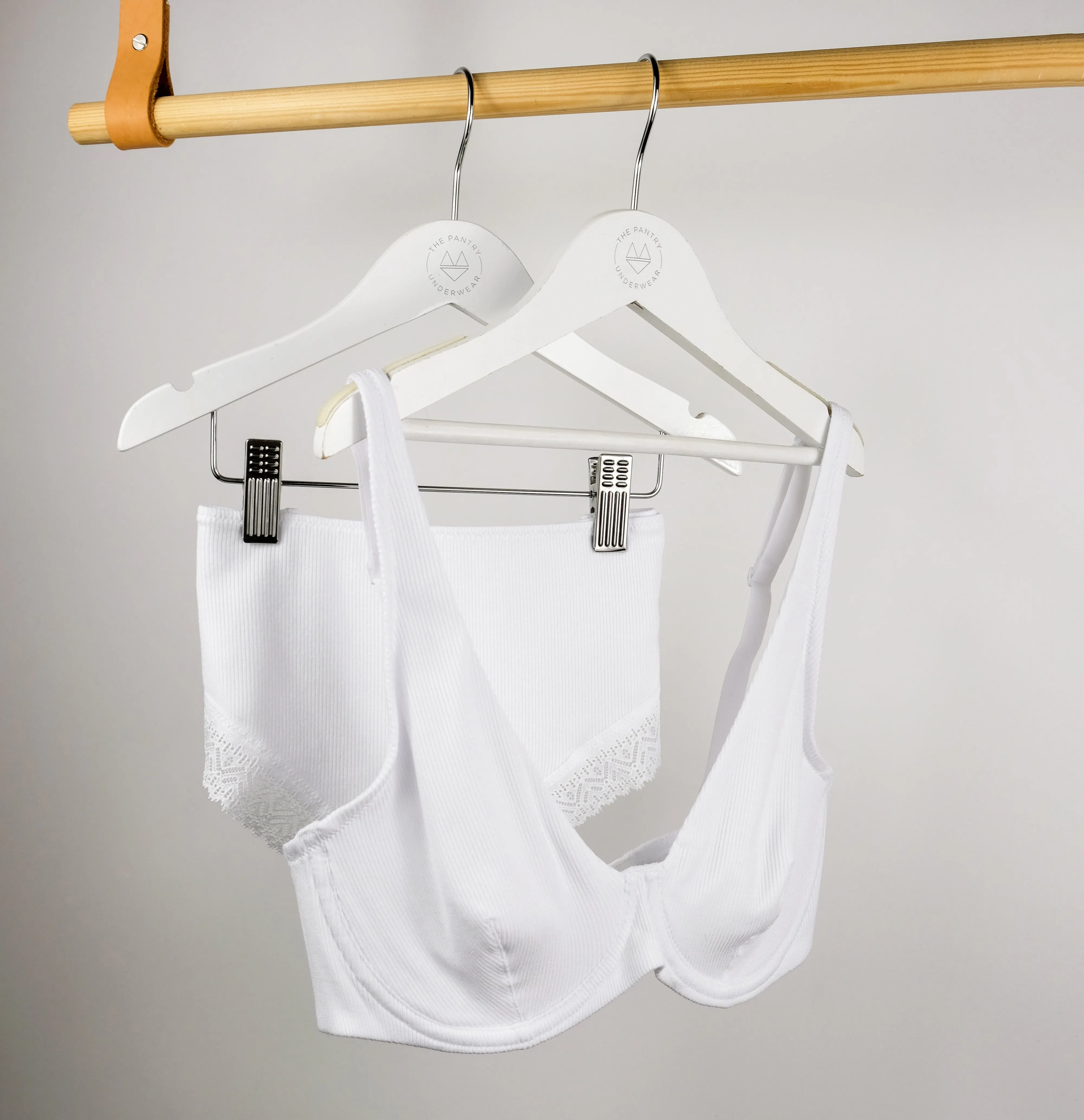 Ribbed modal & cotton brief [Chalk]