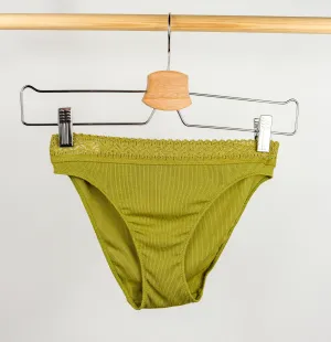 Ribbed modal & cotton brief [Mangrove]