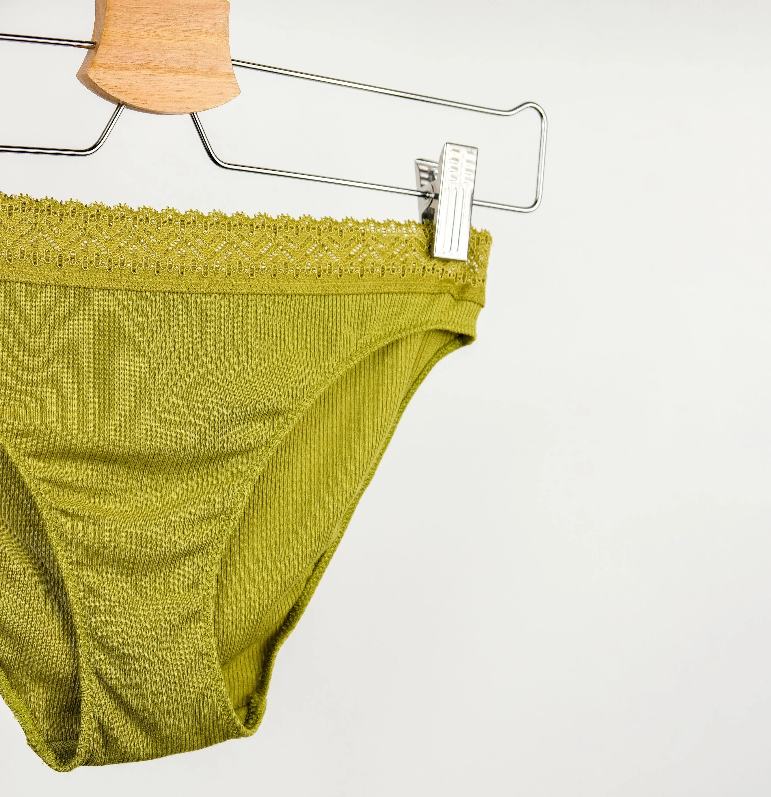 Ribbed modal & cotton brief [Mangrove]